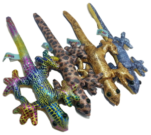 00007 Med. Gecko Lizard- 8\\\" - 12pc / Pack - Astd. Colors